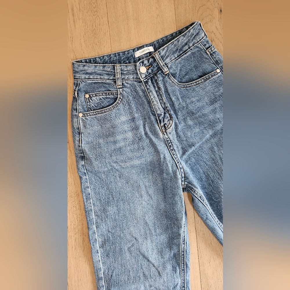 High Waist Classic Blue Denim Jeans